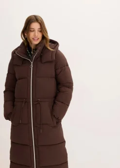 bonprix Jacken & Mäntel|Bekleidung·Hosen^Wasserabweisender Steppmantel dunkelbraun