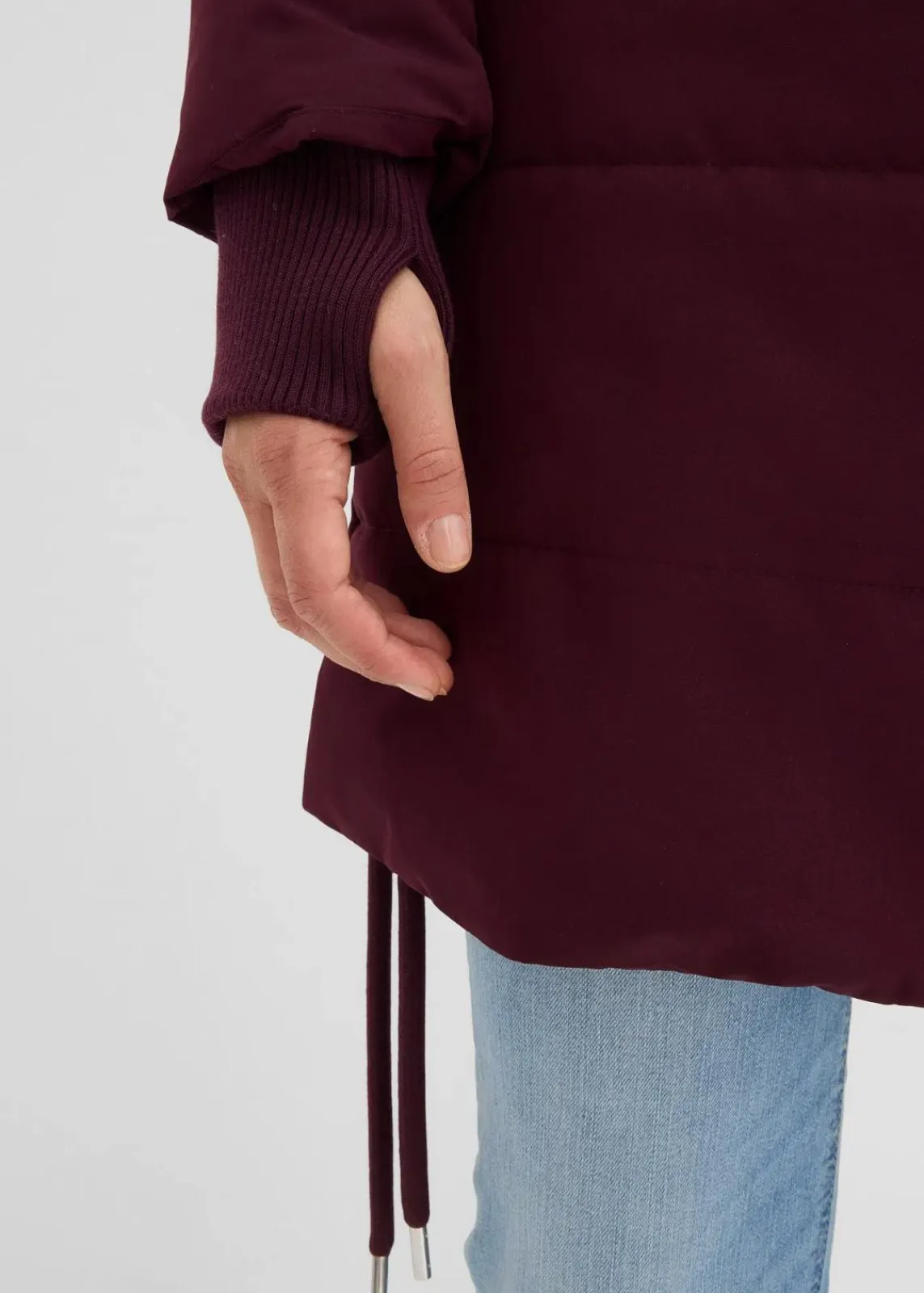 bonprix Jacken & Mäntel|Bekleidung·Hosen^Wasserabweisender Steppmantel weinrot