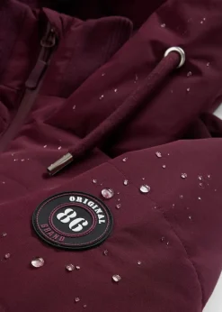 bonprix Jacken & Mäntel|Bekleidung·Hosen^Wasserabweisender Steppmantel weinrot