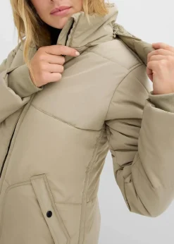 bonprix Bekleidung·Hosen|Jacken & Mäntel^wasserabweisender Steppmantel new khaki