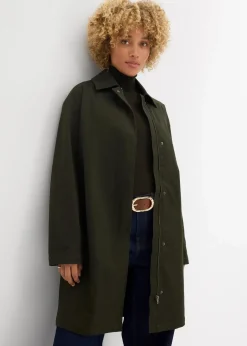 bonprix Jacken & Mäntel|Bekleidung·Hosen^Wasserabweisender Trenchcoat, Oversized nachtoliv