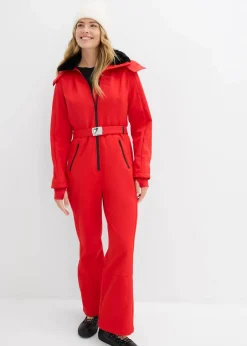 bonprix Bekleidung·Jumpsuits|Bekleidung·Sweat^wasserabweisender, warmgefütterter Softshell-Skianzug lavarot