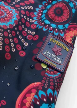 bonprix Bekleidung·Hosen|Jacken & Mäntel^wasserdichte 3 in 1 Funktions-Jacke mit Kapuze dunkelblau graphisch bedruckt