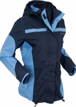 bonprix Jacken & Mäntel|Bekleidung·Hosen^wasserdichte Funktionsjacke dunkelblau/mittelblau