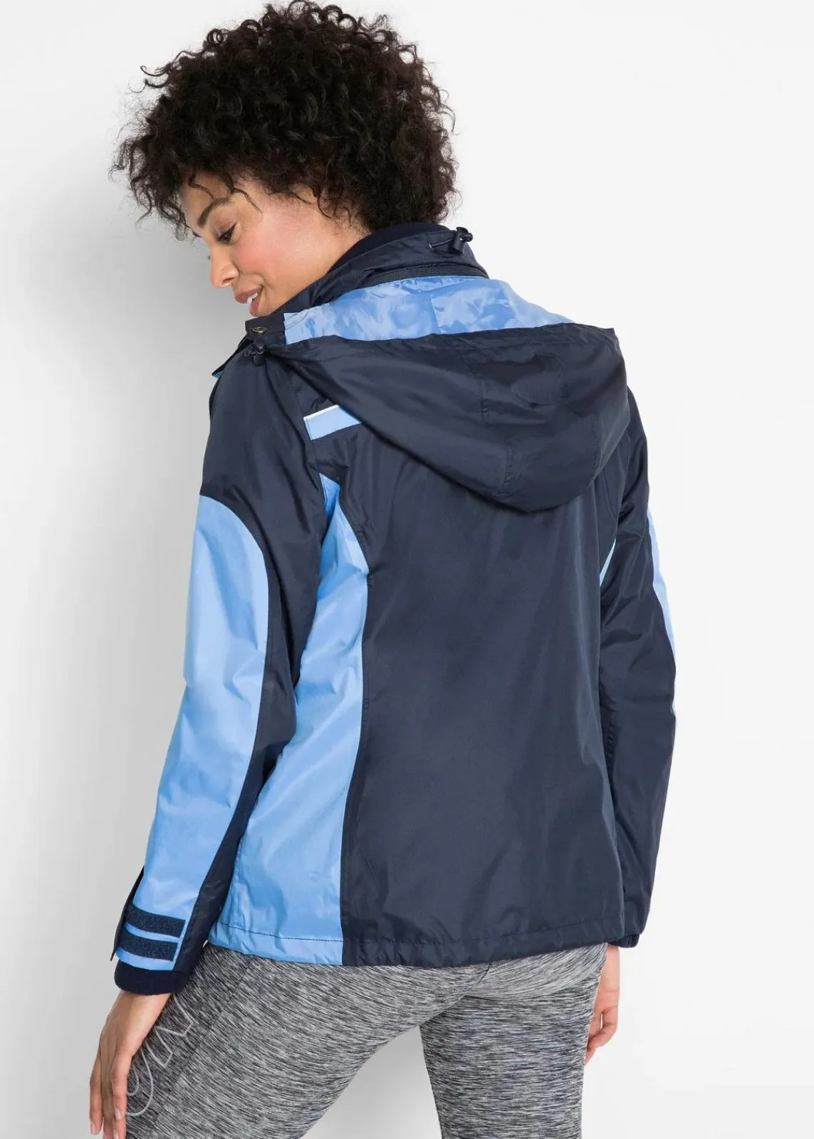 bonprix Jacken & Mäntel|Bekleidung·Hosen^wasserdichte Funktionsjacke dunkelblau/mittelblau