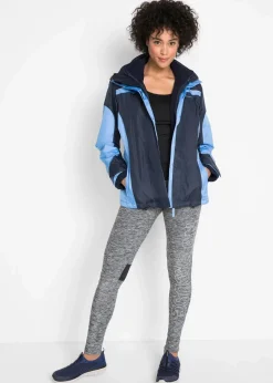 bonprix Jacken & Mäntel|Bekleidung·Hosen^wasserdichte Funktionsjacke dunkelblau/mittelblau