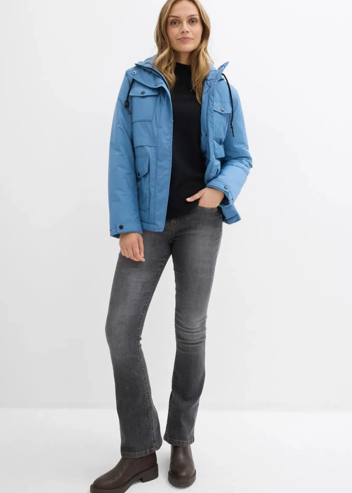 bonprix Bekleidung·Hosen|Jacken & Mäntel^Wasserdichte Funktions-Jacke wellenblau