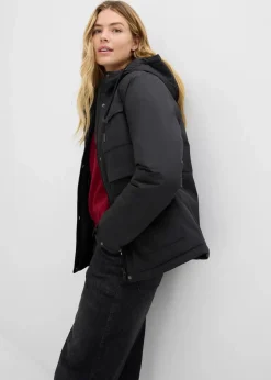 bonprix Jacken & Mäntel|Bekleidung·Hosen^Wasserdichte Funktions-Jacke schwarz