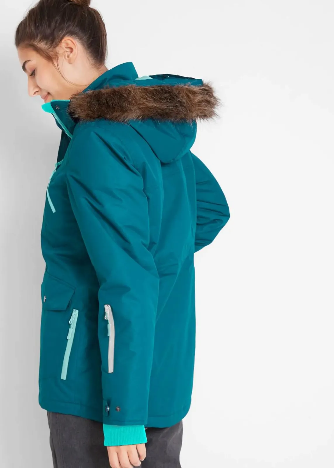 bonprix Nachhaltigere Materialien|Jacken & Mäntel^wasserdichte Funktions-Jacke blaupetrol