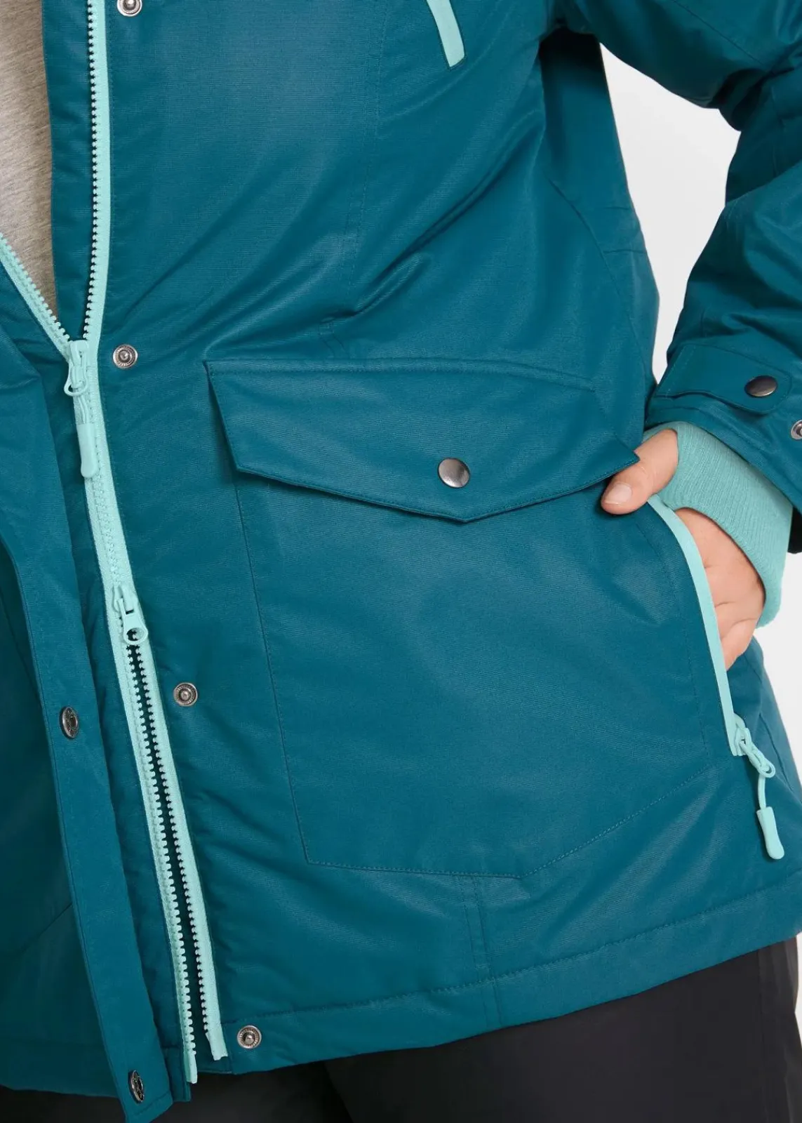 bonprix Nachhaltigere Materialien|Jacken & Mäntel^wasserdichte Funktions-Jacke blaupetrol