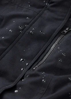 bonprix Bekleidung·Hosen|Jacken & Mäntel^wasserdichte Funktions-Parka mit Teddyfleece in der Kapuze schwarz