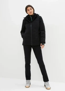 bonprix Jacken & Mäntel|Sportbekleidung^Wasserdichte 2in1 Optik Funktions-Jacke schwarz