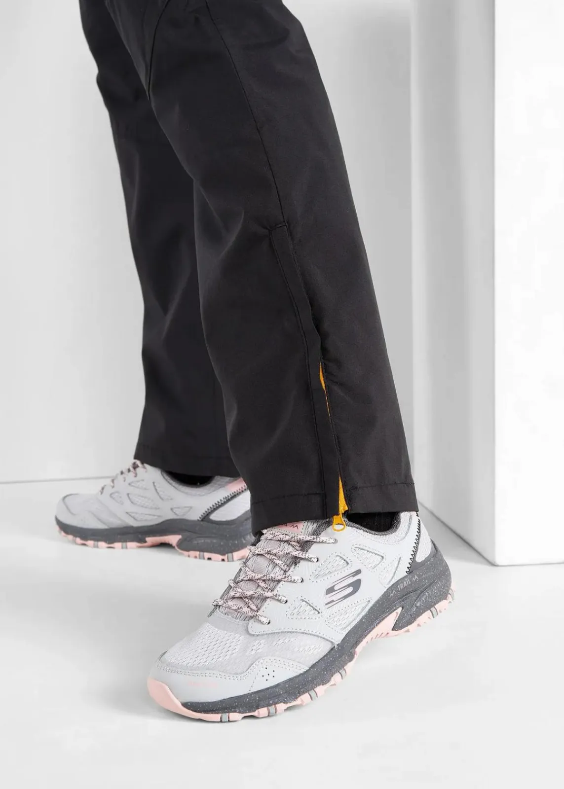 Skechers High Heels|Komfortschuhe^Wasserdichte Trekkingschuhe grau/pink