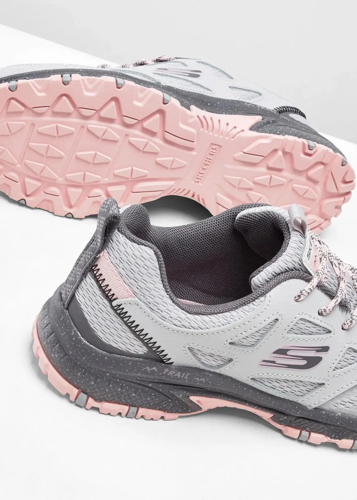 Skechers High Heels|Komfortschuhe^Wasserdichte Trekkingschuhe grau/pink
