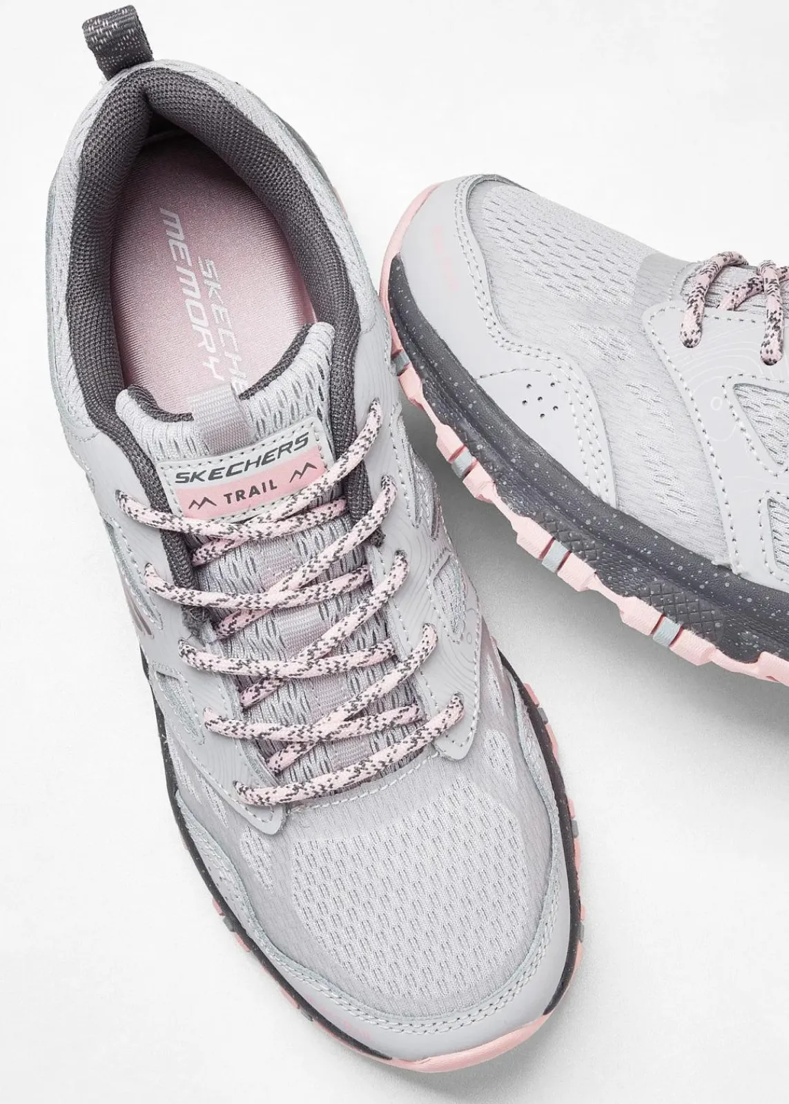 Skechers High Heels|Komfortschuhe^Wasserdichte Trekkingschuhe grau/pink
