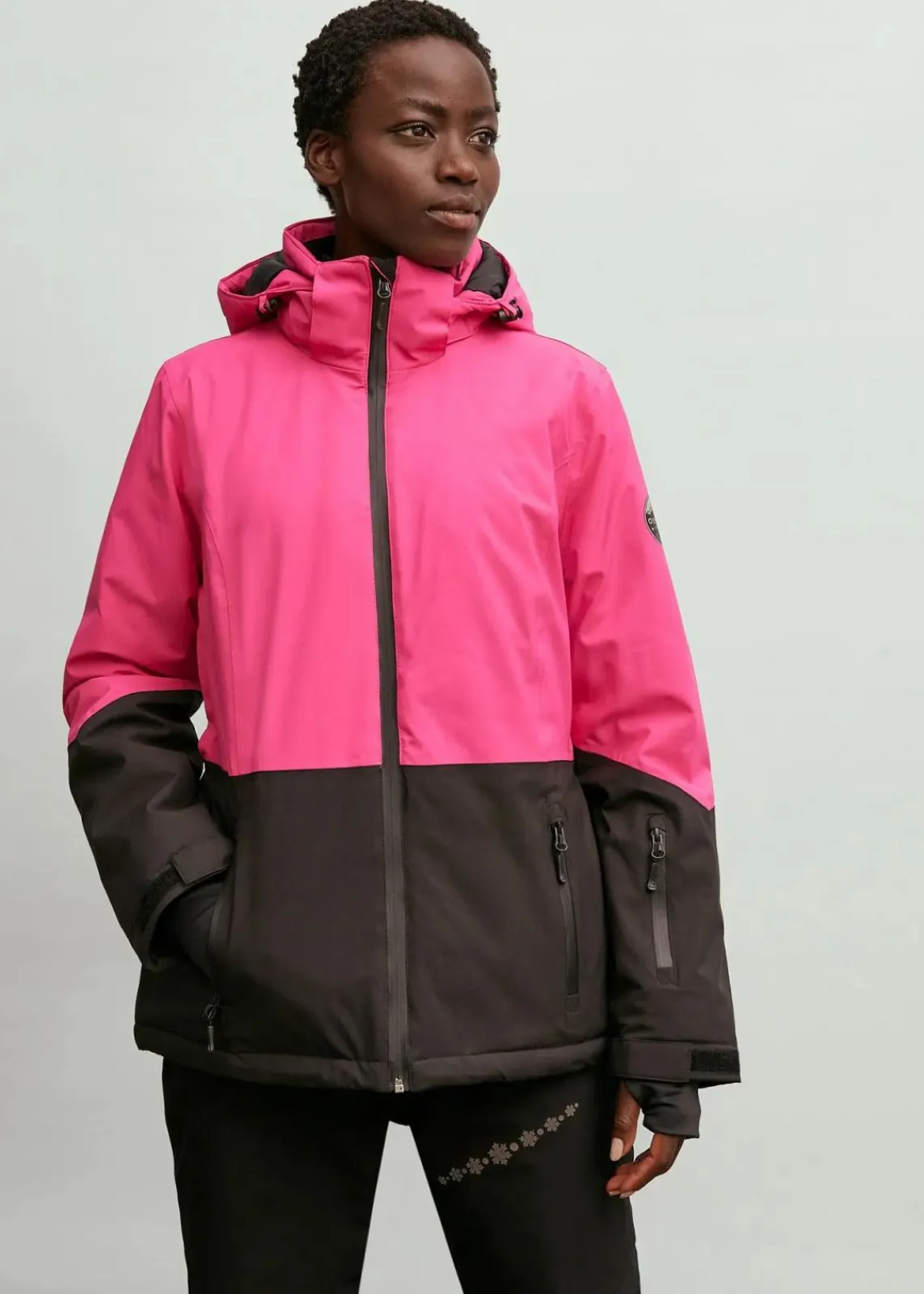 bonprix Jacken & Mäntel|Sportbekleidung^wasserdichte Ski Funktions-Jacke magnolienpink/schwarz
