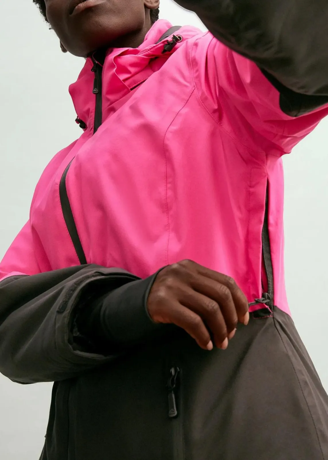 bonprix Jacken & Mäntel|Sportbekleidung^wasserdichte Ski Funktions-Jacke magnolienpink/schwarz