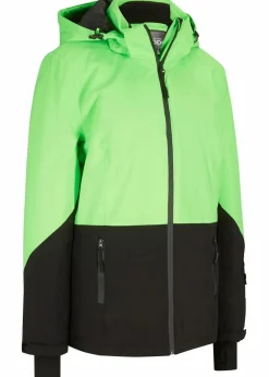 bonprix Bekleidung·Jumpsuits|Bekleidung·Sweat^wasserdichte Ski Funktions-Jacke neongrün/schwarz