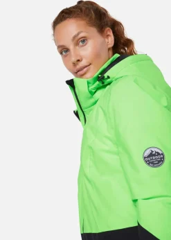bonprix Bekleidung·Jumpsuits|Bekleidung·Sweat^wasserdichte Ski Funktions-Jacke neongrün/schwarz