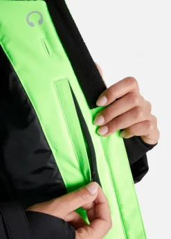 bonprix Bekleidung·Jumpsuits|Bekleidung·Sweat^wasserdichte Ski Funktions-Jacke neongrün/schwarz