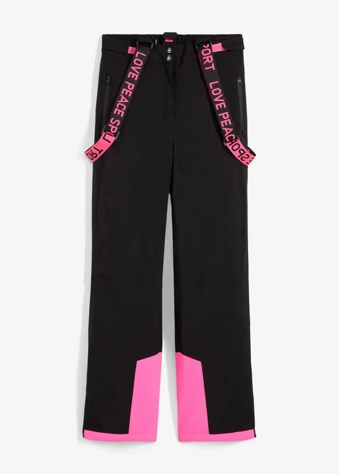 bonprix Outdoorbekleidung|Thermobekleidung^wasserdichte Ski Funktions-Thermohose mit abnehmbaren Trägern schwarz