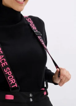 bonprix Outdoorbekleidung|Thermobekleidung^wasserdichte Ski Funktions-Thermohose mit abnehmbaren Trägern schwarz