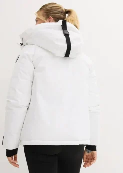 bonprix Nachhaltigere Materialien|Jacken & Mäntel^wasserdichte Ski-Jacke mit Schneefang weiß