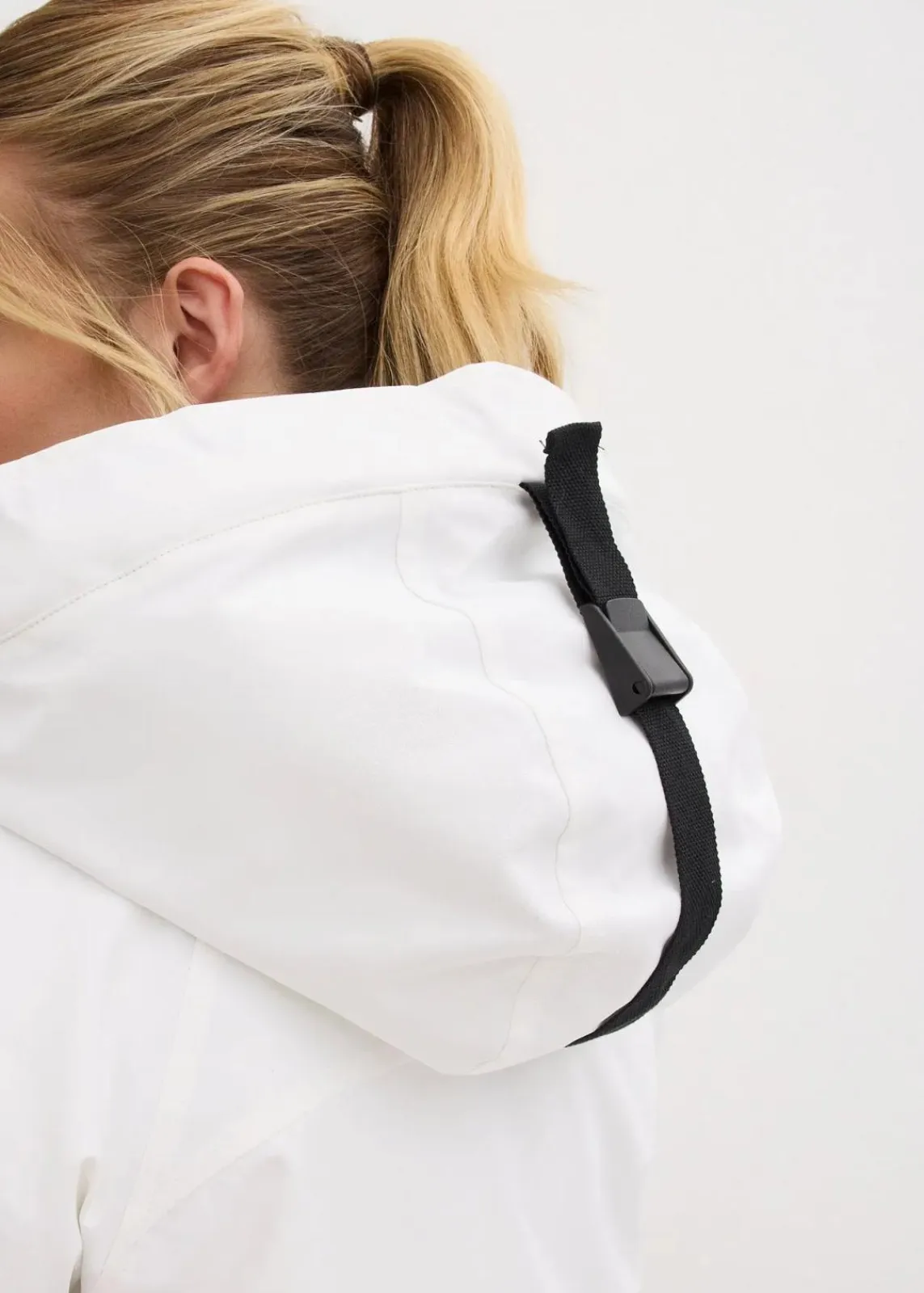 bonprix Nachhaltigere Materialien|Jacken & Mäntel^wasserdichte Ski-Jacke mit Schneefang weiß
