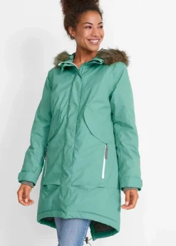 bonprix Jacken & Mäntel|Bekleidung·Hosen^Wasserdichter Funktionsmantel salbeigrün