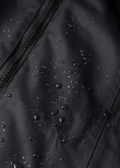 bonprix Bekleidung·Hosen|Jacken & Mäntel^wasserdichter Funktions-Outdoor-Übergangsmantel mit Kapuze, 2 in 1-Optik schwarz