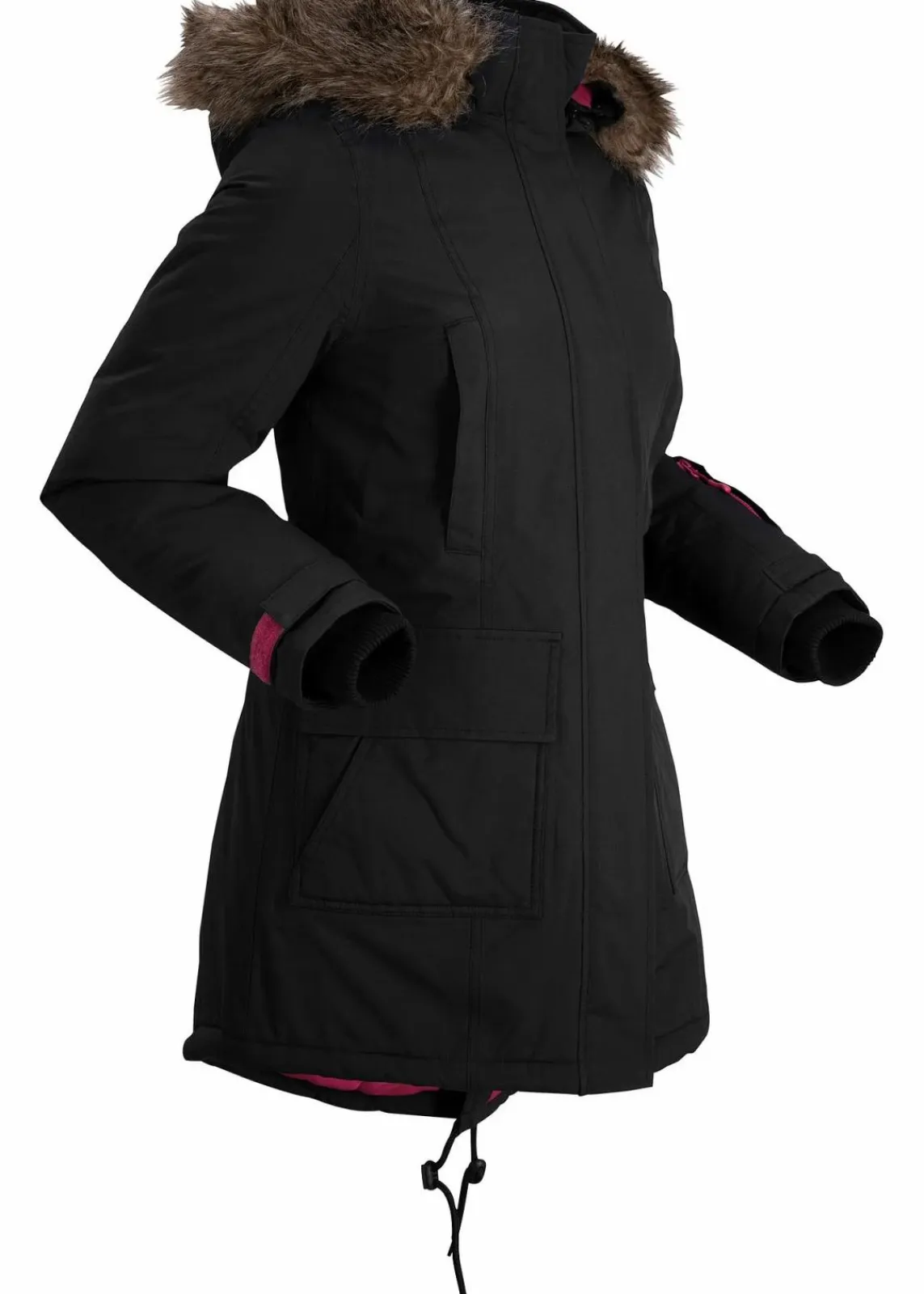 bonprix Bekleidung·Hosen|Jacken & Mäntel^wasserdichter Funktions-Outdoorparka, wattiert schwarz