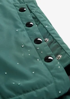bonprix Nachhaltigere Materialien|Jacken & Mäntel^wasserdichter, wattierter Regenmantel in Midi-Länge mattgrün