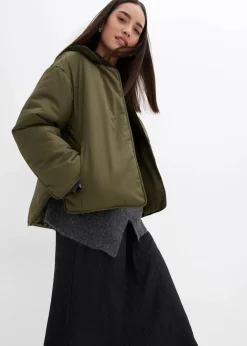 bonprix Jacken & Mäntel|Bekleidung·Hosen^Wattierte Jacke dunkeloliv