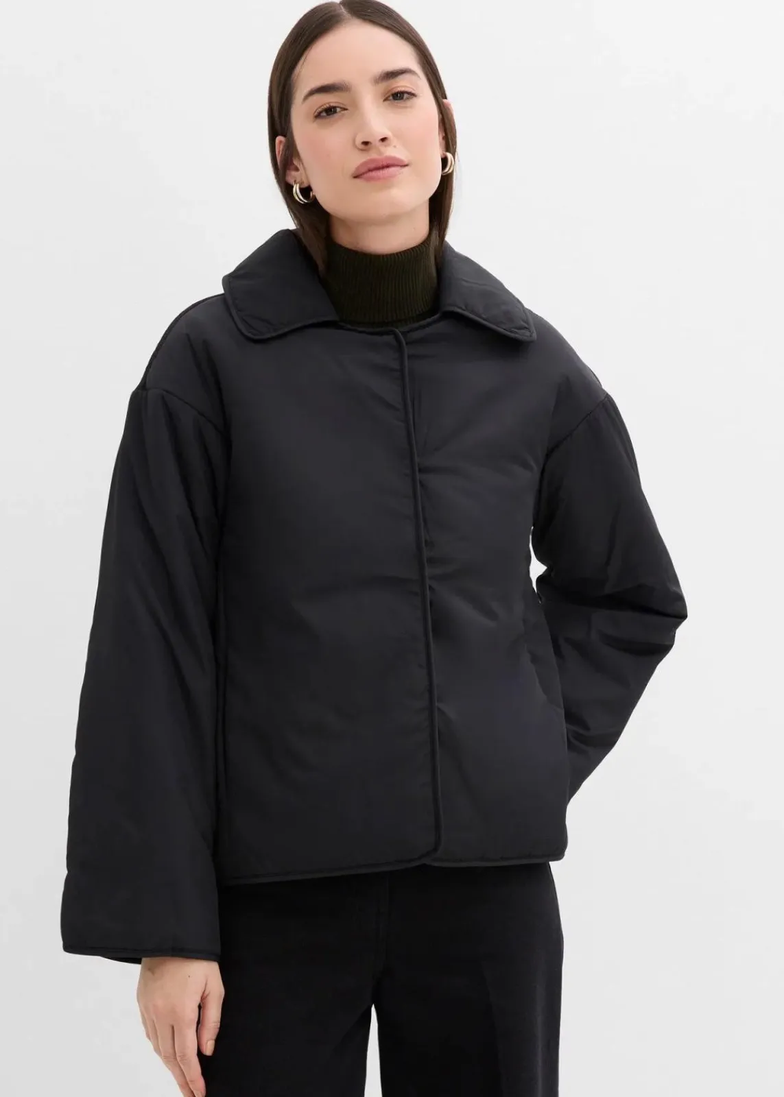 bonprix Bekleidung·Hosen|Jacken & Mäntel^Wattierte Jacke schwarz