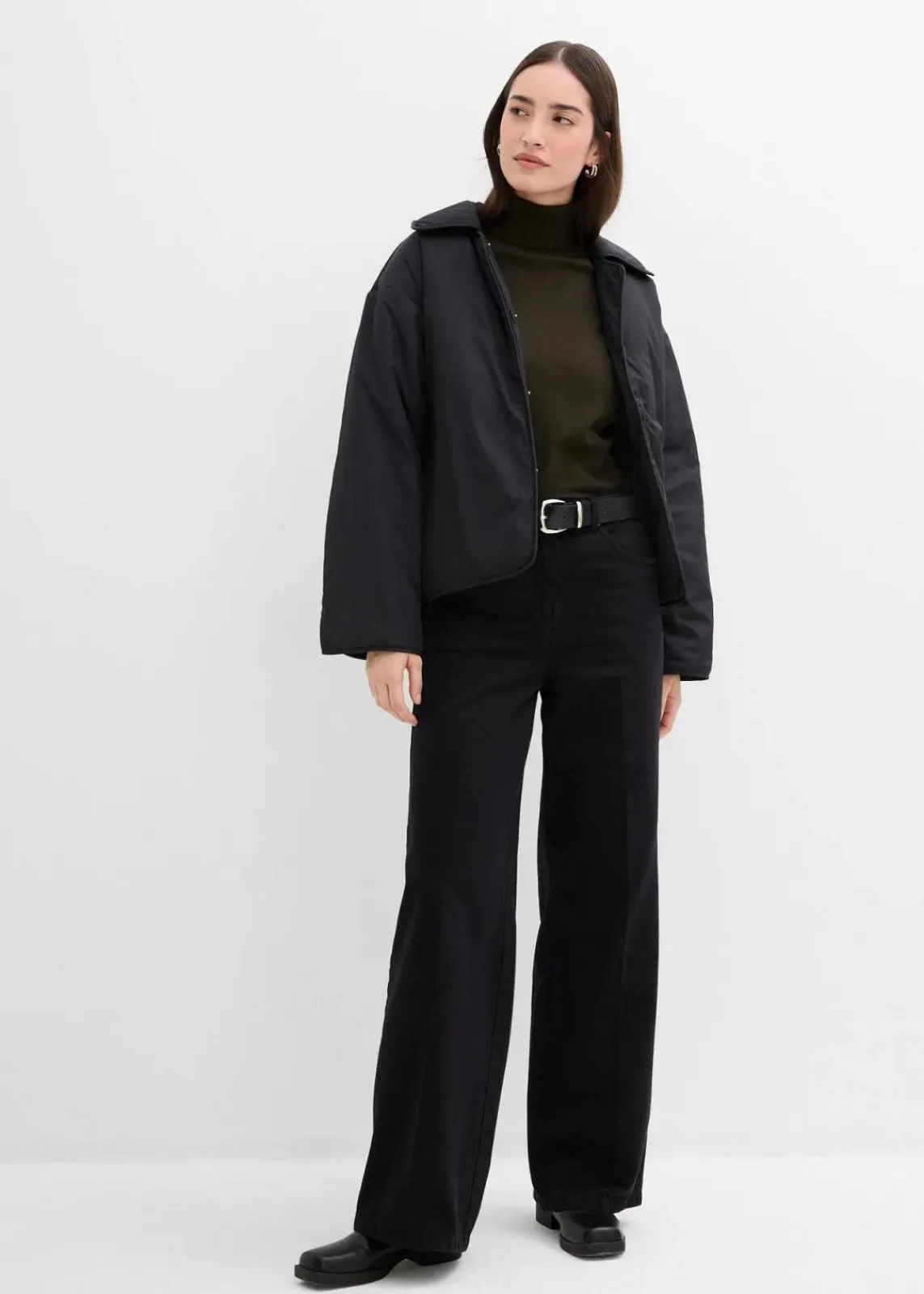 bonprix Bekleidung·Hosen|Jacken & Mäntel^Wattierte Jacke schwarz