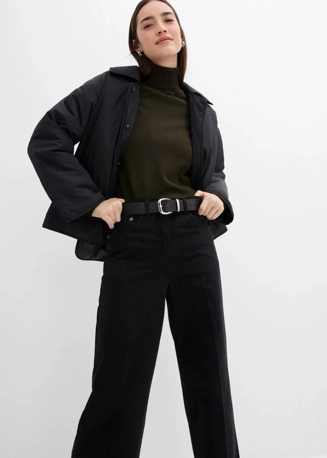 bonprix Bekleidung·Hosen|Jacken & Mäntel^Wattierte Jacke schwarz