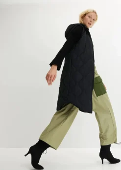 bonprix Jacken & Mäntel|Nachhaltigere Materialien^Wattierte Steppweste schwarz