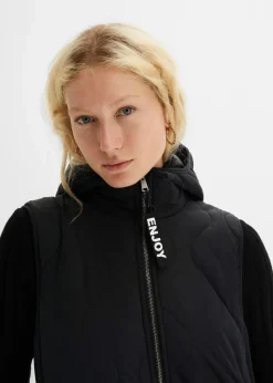 bonprix Jacken & Mäntel|Nachhaltigere Materialien^Wattierte Steppweste schwarz