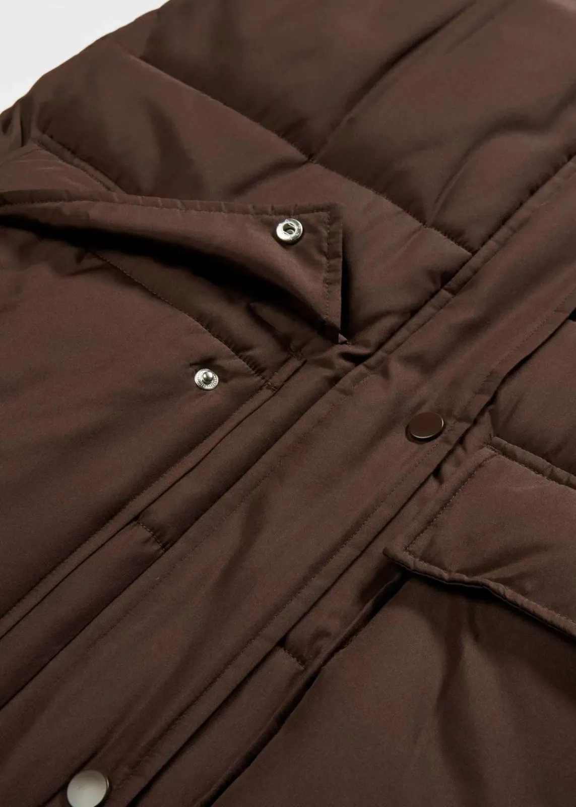 bonprix Nachhaltigere Materialien|Jacken & Mäntel^Wattierte Steppweste mit abnehmbarer Kapuze dunkelbraun