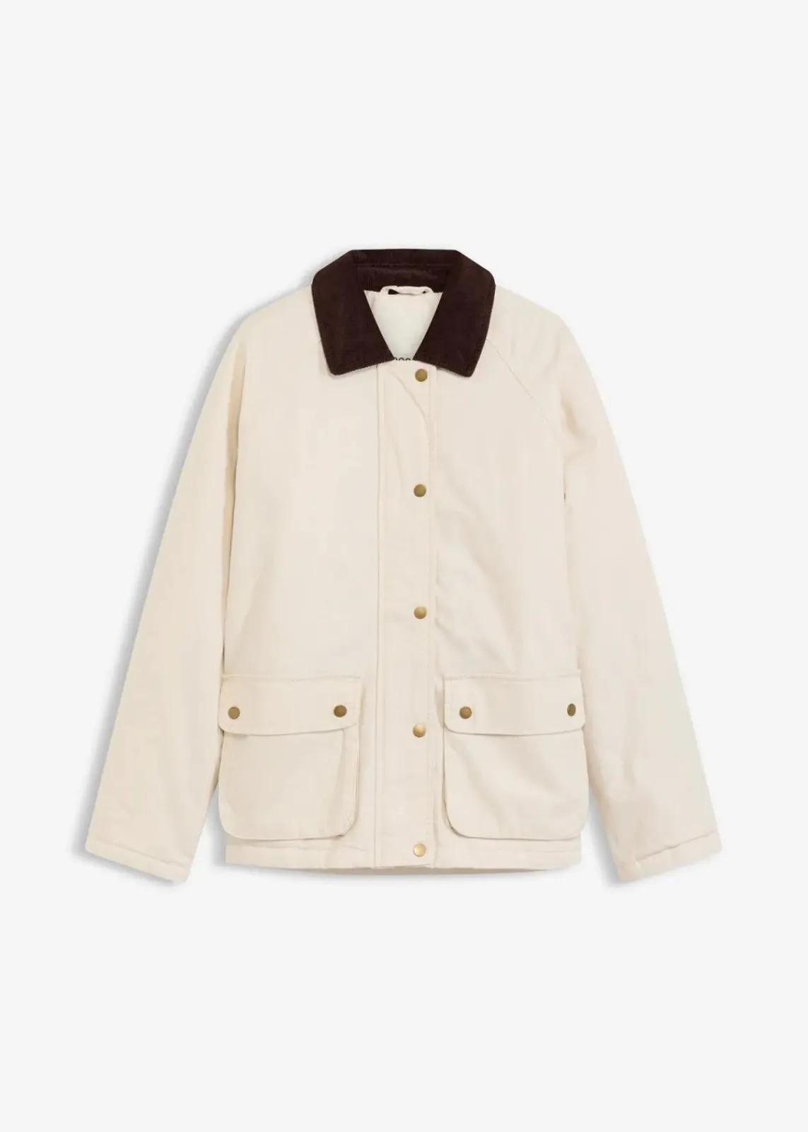 bonprix Bekleidung·Hosen|Jacken & Mäntel^Wattierte Twill-Jacke naturbeige