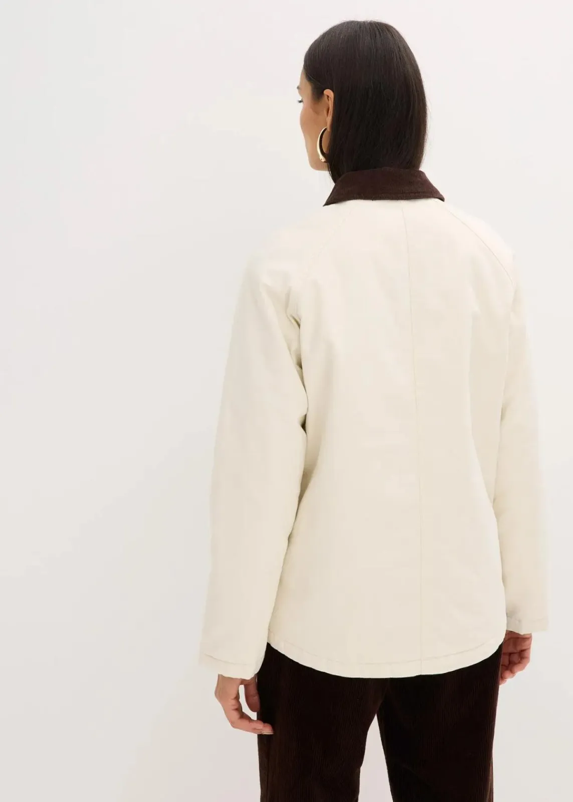 bonprix Bekleidung·Hosen|Jacken & Mäntel^Wattierte Twill-Jacke naturbeige