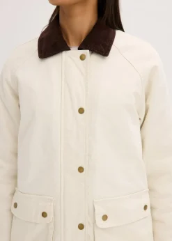 bonprix Bekleidung·Hosen|Jacken & Mäntel^Wattierte Twill-Jacke naturbeige