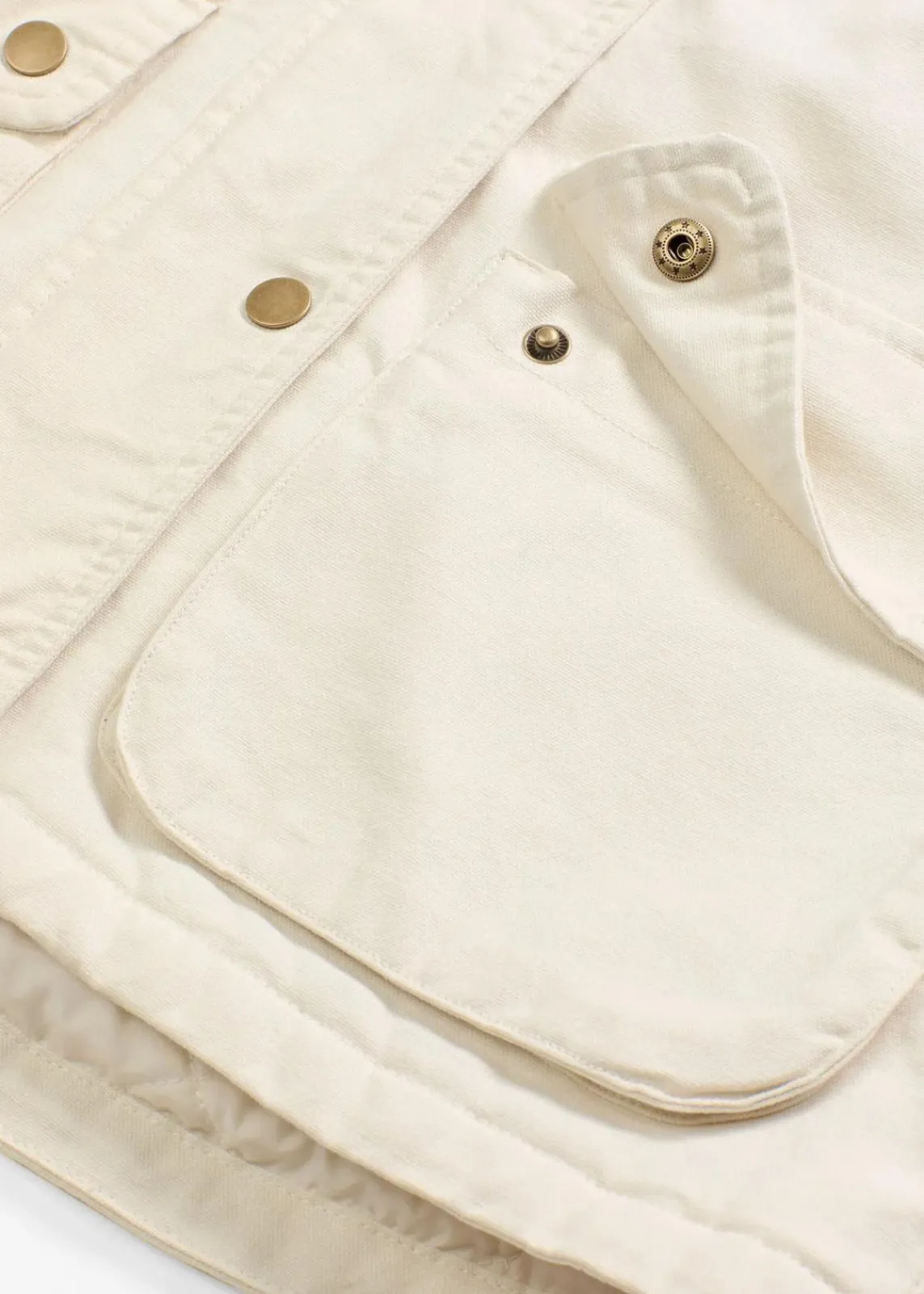 bonprix Bekleidung·Hosen|Jacken & Mäntel^Wattierte Twill-Jacke naturbeige