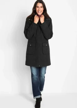 bonprix Bekleidung·Hosen|Jacken & Mäntel^Wattierter Baumwoll-Parka schwarz
