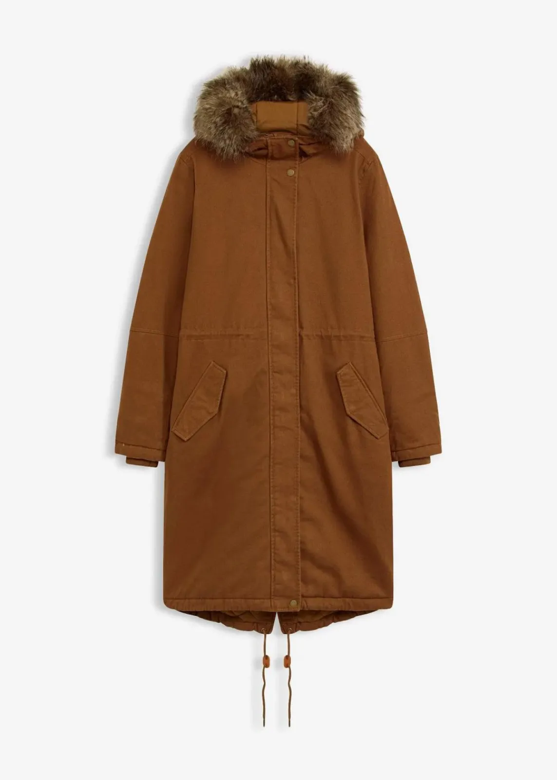bonprix Bekleidung·Hosen|Jacken & Mäntel^Wattierter Long-Parka cognac braun