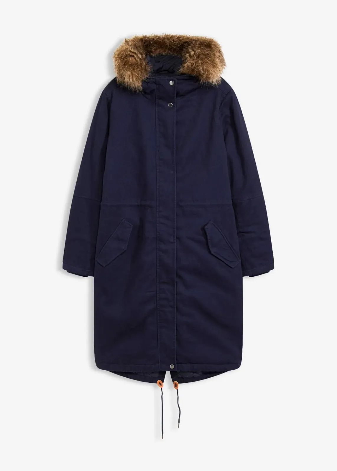 bonprix Jacken & Mäntel|Bekleidung·Hosen^Wattierter Long-Parka tintenblau