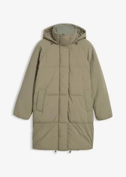 bonprix Bekleidung·Hosen|Jacken & Mäntel^Wattierter Steppmantel raucholiv