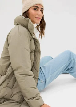 bonprix Bekleidung·Hosen|Jacken & Mäntel^Wattierter Steppmantel raucholiv