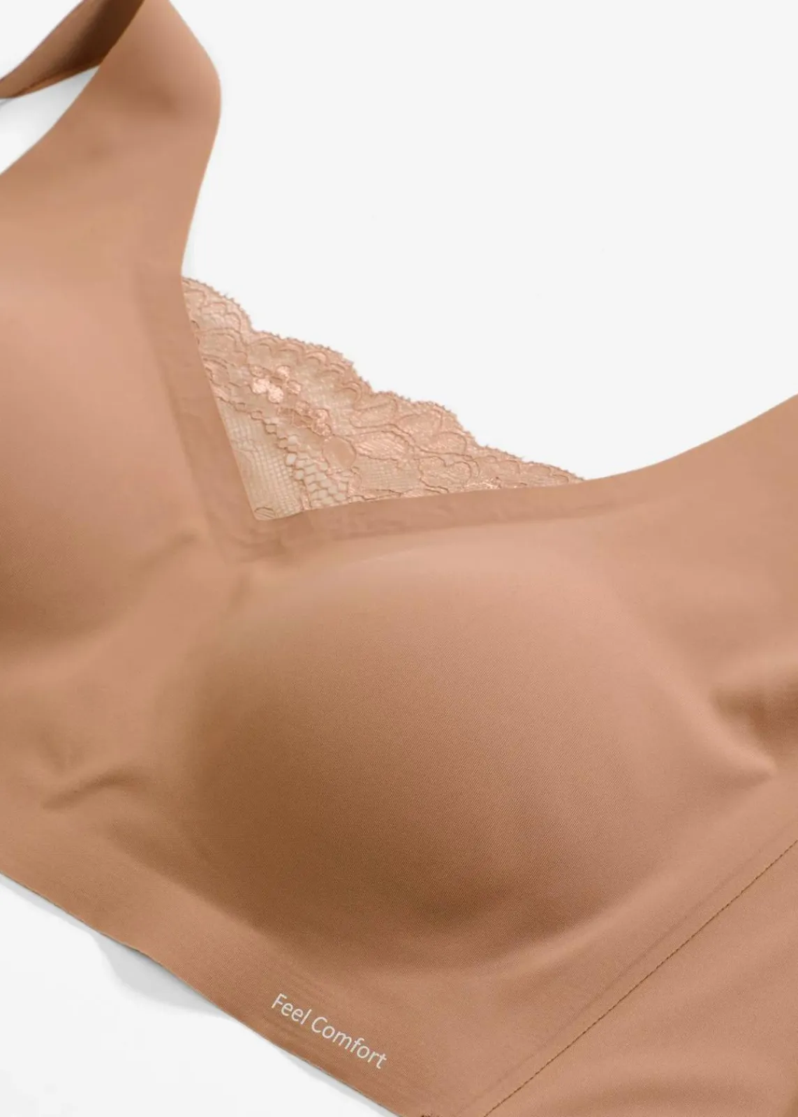 bonprix Nachhaltigere Materialien|Bhs^Wattiertes Feel Comfort Lasercut Bralette schokosorbet