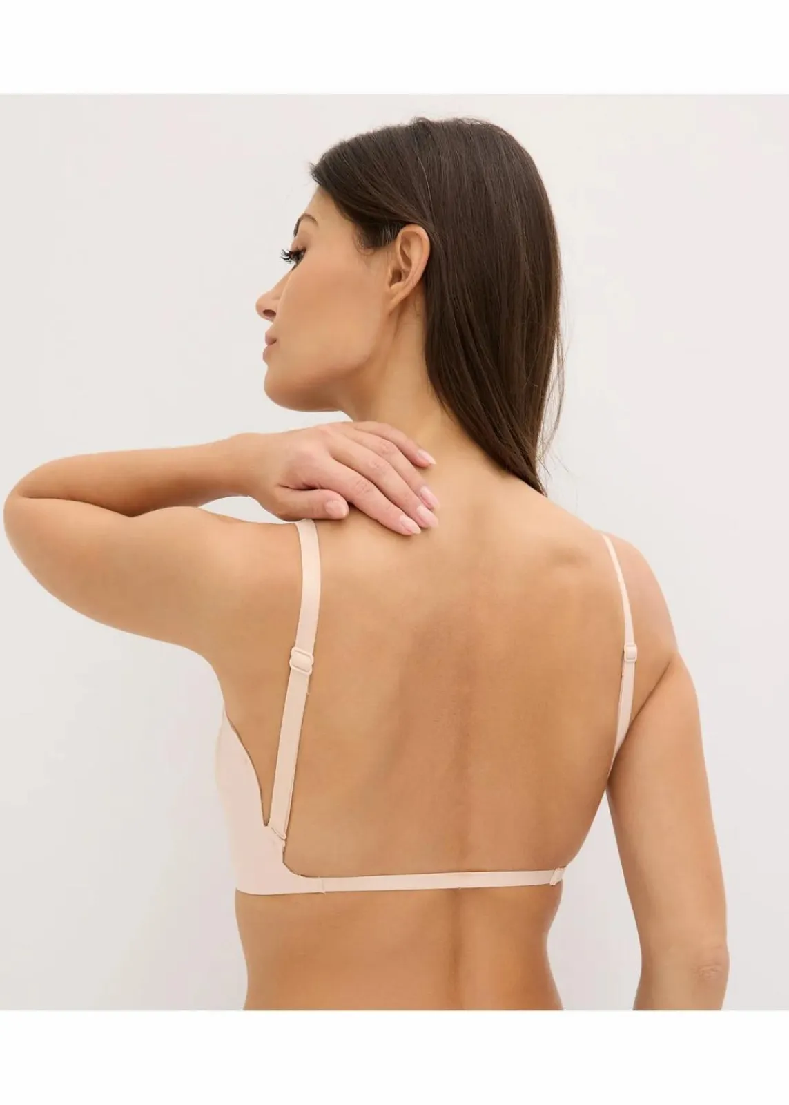 bonprix Nachhaltigere Materialien|Basics^Wattiertes Feel Comfort Multiway Seamless Bralette mattbeige